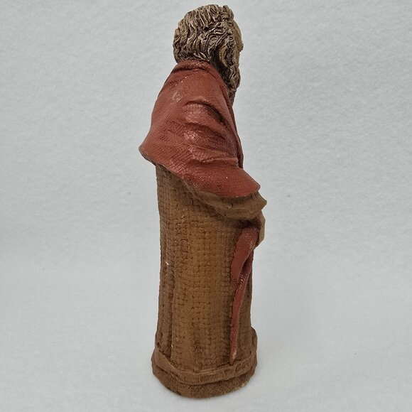 Tom Clark Shepherd III 5402 Figurine 6" Cairn Nativity Resin 1999 Brown Red USA - Picture 4 of 12